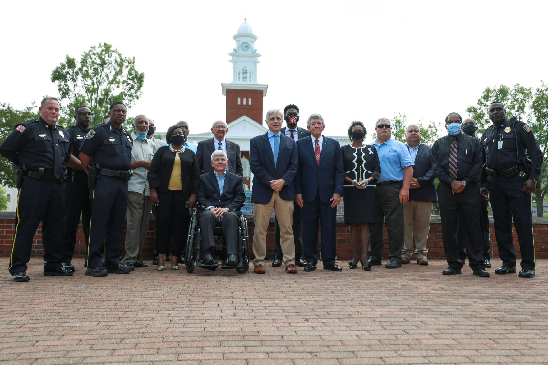 Opelika wreath laying ceremony honoring George Floyd